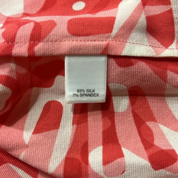 St. John,Silk Poppy,Pocketed,Side-Drawstring Dress,Yacht Wear,Luxury,EUC, Size 8 - Picture 10 of 16